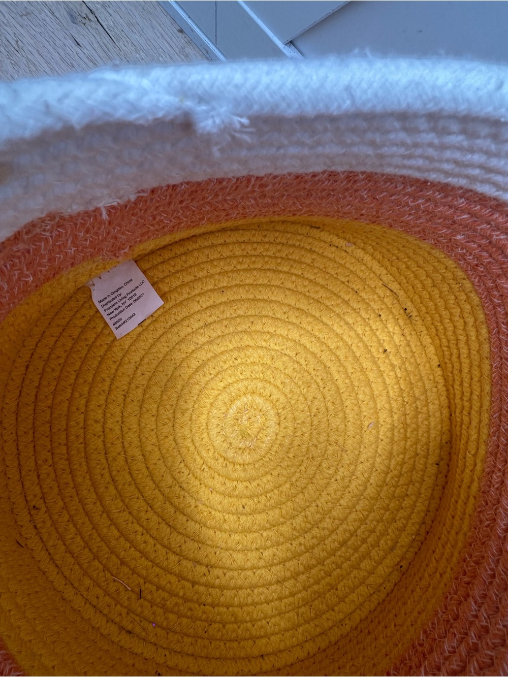 Candy Corn Robe Basket - Picture 3 of 5
